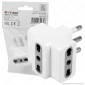 V-Tac Multipresa Adattatore Triplo con Spina 16A - SKU 8722