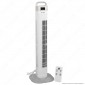 V-Tac VT-5536 Tower Fan 910mm con Display Temperatura e Telecomando 55W Colore Bianco - SKU 7900