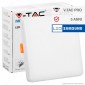 V-Tac PRO VT-610 Pannello LED Quadrato 12W SMD da Incasso Regolabile con Driver con Chip Samsung - SKU 730 / 731 / 732