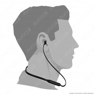V-Tac VT-6166 Coppia di Auricolari Bluetooth Sports Earphones Colore Nero - SKU 7710