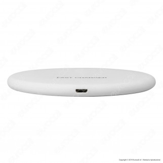 V-Tac VT-1210 Caricatore Wireless Compatibile con Ricarica QI Output 10W Colore Bianco - SKU 7709