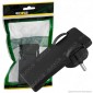 Ecova Spina Singola Schuko Piatta con Uscita Cavo a 90° di Colore Nero - mod. 30184