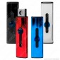 Atomic Accendino USB Ricaricabile Antivento in Metallo Lucido - 1 Accendino