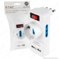V-Tac Multipresa Adattatore Triplo Colore Bianco con Schuko 2 Porte USB e Interruttore Luminoso - SKU 8830