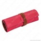 Il Morello Large Portatabacco in Vera Pelle Fucsia e Marrone