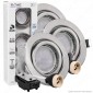 V-Tac VT-4444 Super Saver Pack Confezione 3 Faretti LED GU10 5W con Portafaretti Orientabili - SKU 8884 / 8885 / 8886