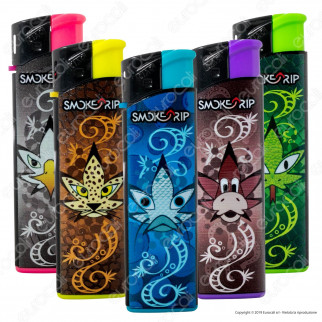 SmokeTrip Accendini Elettronici Ricaricabili Fantasia Animal Leaves -