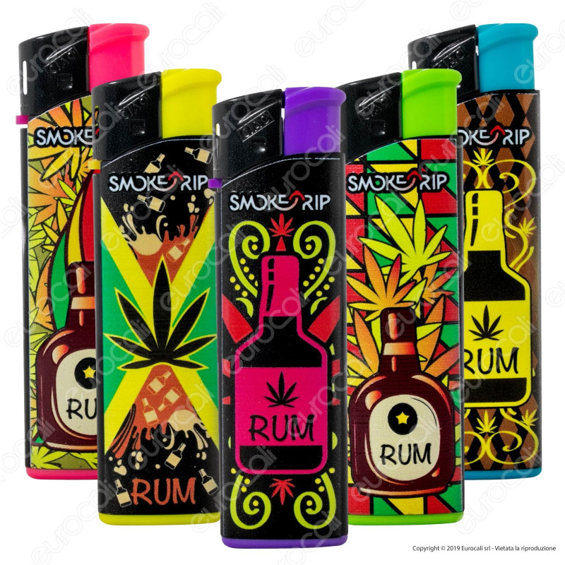 SmokeTrip Accendini Elettronici Ricaricabili Fantasia Rum Trip - 5