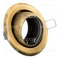 Kanlux ARGUS CT-2117-BR/M Portafaretto Orientabile Rotondo da Incasso per Lampadine GU10 e GU5.3 - mod.336