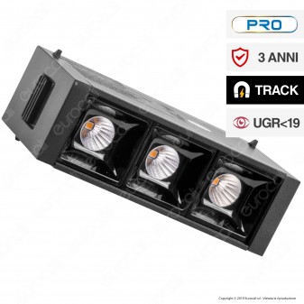 V-Tac PRO VT-4143 Magnetic Linear Spotlight Faretto LED Magnetico 3W