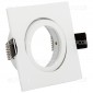 Kanlux DALLA CT-DTL50-W Portafaretto Orientabile Quadrato da Incasso per Lampadine GU10 e GU5.3 - mod.22431