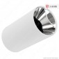 V-Tac VT-882 Supporto Portafaretto Fisso Rotondo da Soffitto per Lampadine GU10 e GU5.3 Riflettore Cromato - SKU 8590