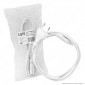 Life Cavo di Alimentazione Bianco da 1,5 Metri con Presa 8 C7 e Spina 10A 2P - mod. 50.0000401W