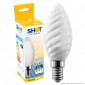 Bot Lighting Shot Lampadina LED E14 6W Candela Twist Vetro Bianco Milky Filament - mod. MLD2006T2