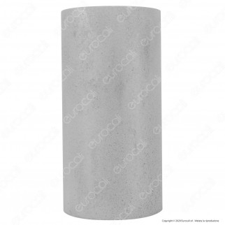 V-Tac VT-894 Cilindro Portalampada da Muro Concrete Grigio Chiaro per