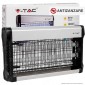 V-Tac VT-3230 Zanzariera Elettrica Insect Killer Lampada UV 30W Luce Blu Attira ed Elimina Insetti - SKU 11181