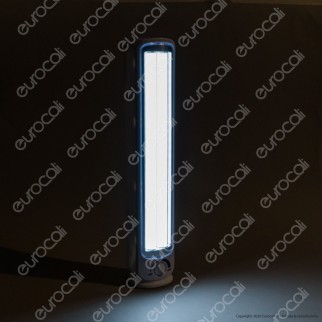 Velamp Lampada LED 24W Portatile con Luce di Emergenza Anti Black Out