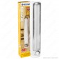 Velamp Lampada LED 24W Portatile con Luce di Emergenza Anti Black Out a Batteria Ricaricabile - mod. IR163