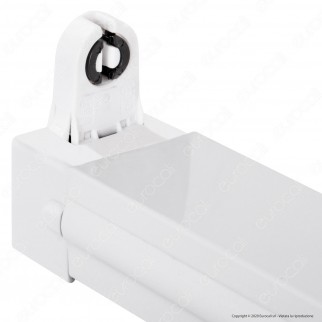 V-Tac VT-16010 Plafoniera Singola per Tubi LED T8 da 60cm - SKU 6052