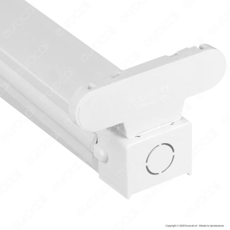 V-Tac VT-16011 Plafoniera Doppia per Tubi LED T8 da 60cm - SKU 6053