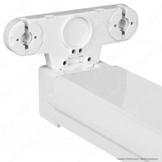 V-Tac VT-16011 Plafoniera Doppia per Tubi LED T8 da 60cm - SKU 6053