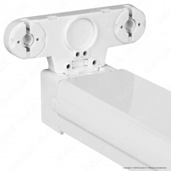 V-Tac VT-12021 Plafoniera Doppia per 2 Tubi LED T8 da 120cm - SKU 6055