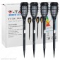 V-Tac VT-724 Super Saver Pack Confezione 4 Lampade LED 1W da Giardino IP44 Ricaricabili con Pannello - SKU 8689