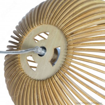 V-Tac VT-3200 Lampadario a Sospensione in Legno con Portalampada per