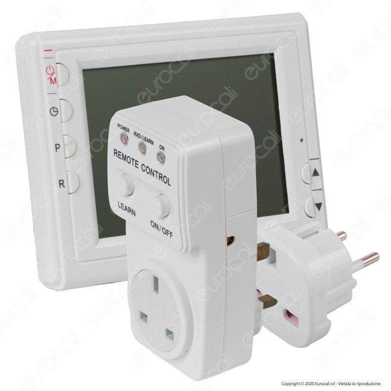 Ener-J Cronotermostato con Display e Ricevitore Wireless a