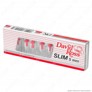 David Ross Microbocchini Slim 5mm in plastica riutilizzabili per