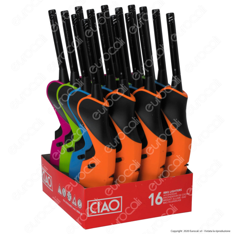 Ciao Accendigas Multiuso Maxi Elettronico Ricaricabile - Box da 16