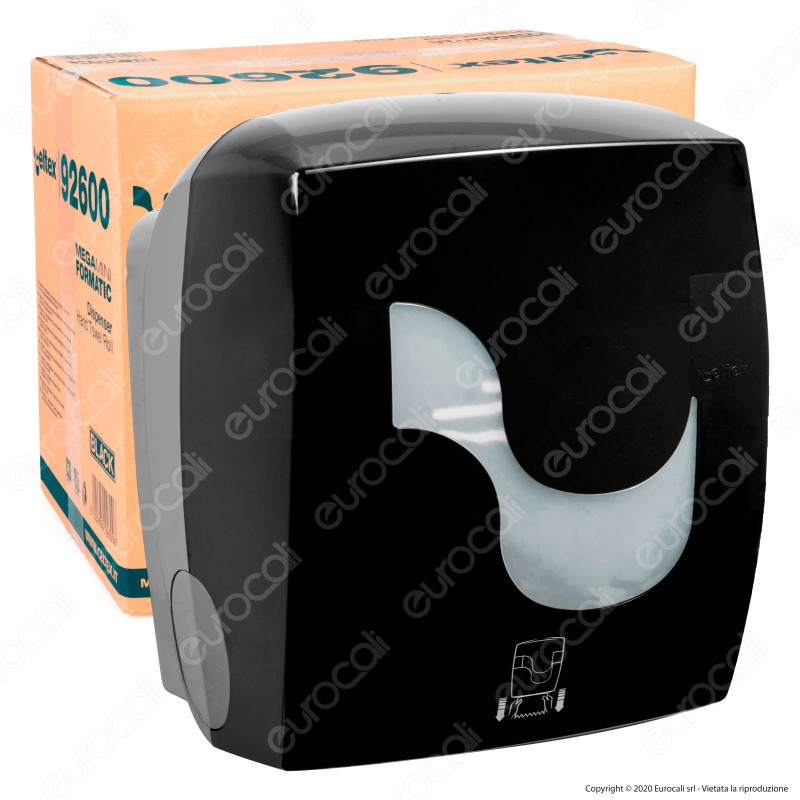 Celtex Formatic Megamini Black Dispenser di Asciugamani da Muro per