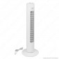 V-Tac VT-4538 Tower Fan Ventilatore 45W Torretta da Terra Colore Bianco con Oscillazione e 3 Velocità - SKU 7926