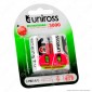 Uniross Pile Ricaricabili Hybrio C / HR14 Ni-MH 1,2V 2900mAh - Blister da 2 Batterie