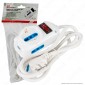 CFG Multipresa 3 Posti con 2 Prese Bipasso 2P+T 10/16A e 1 Presa Bipasso Schuko 10/16A 2P+T