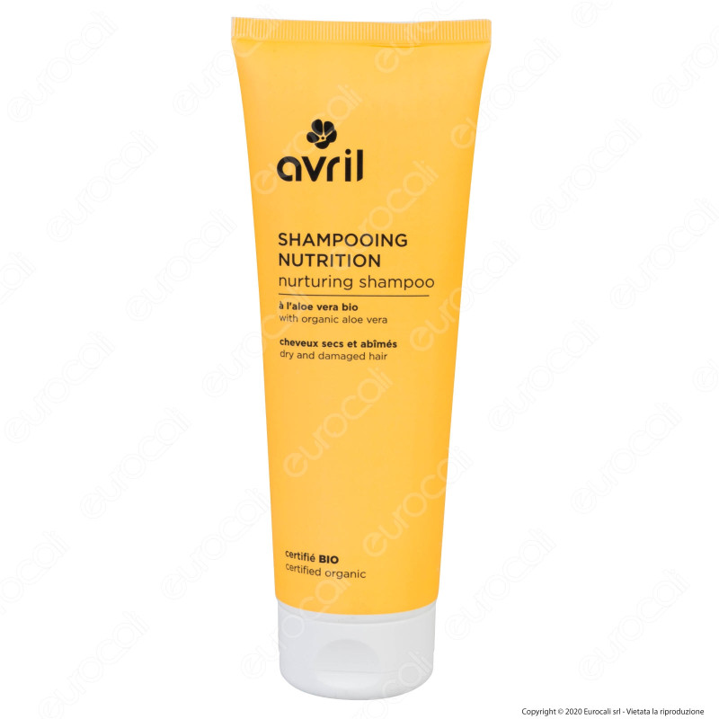 Avril Shampoo Nutrizione per Capelli Secchi e Danneggiati - Flacone