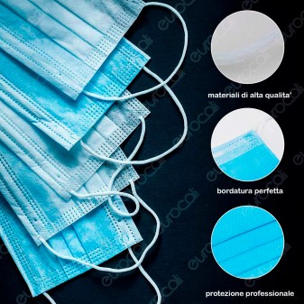 Sicura Protection 50 Mascherine Chirurgiche Monouso Filtranti Tipo II