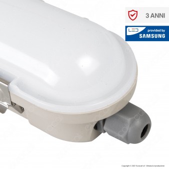 V-Tac VT-120136 Tubo LED Plafoniera M-Series 36W Lampadina 120cm Impermeabile IP65 - SKU 20217 /