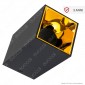 V-Tac VT-882 Supporto Portafaretto Fisso Nero Quadrato per Lampadine GU10 e GU5.3 Riflettore Oro - SKU 8956
