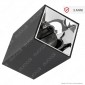 V-Tac VT-882 Supporto Portafaretto Fisso Nero Quadrato per Lampadine GU10 e GU5.3 Riflettore Cromato - SKU 8994