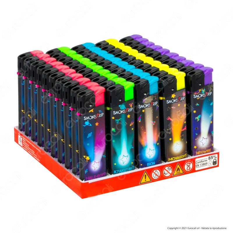 SmokeTrip Accendini Elettronici Ricaricabili Fantasia Comete - Box da