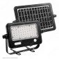 V-Tac VT-788-10 Faro LED 10W a Batteria Ricaricabile con Pannello Solare - SKU 8674