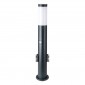 V-Tac VT-838 Lampione da Giardino per Lampadine E27 con 2 Prese Schuko e Sensore di Movimento IP44 60cm - SKU 8976