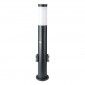V-Tac VT-838 Lampione Portalampada da Giardino per Lampadine E27 con 2 Prese Schuko e Sensore di Movimento IP44 60cm - SKU 8979