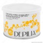 Depilia 1.16 Banana Cera Depilatoria Liposolubile per Ceretta - 1 Barattolo da 400ml