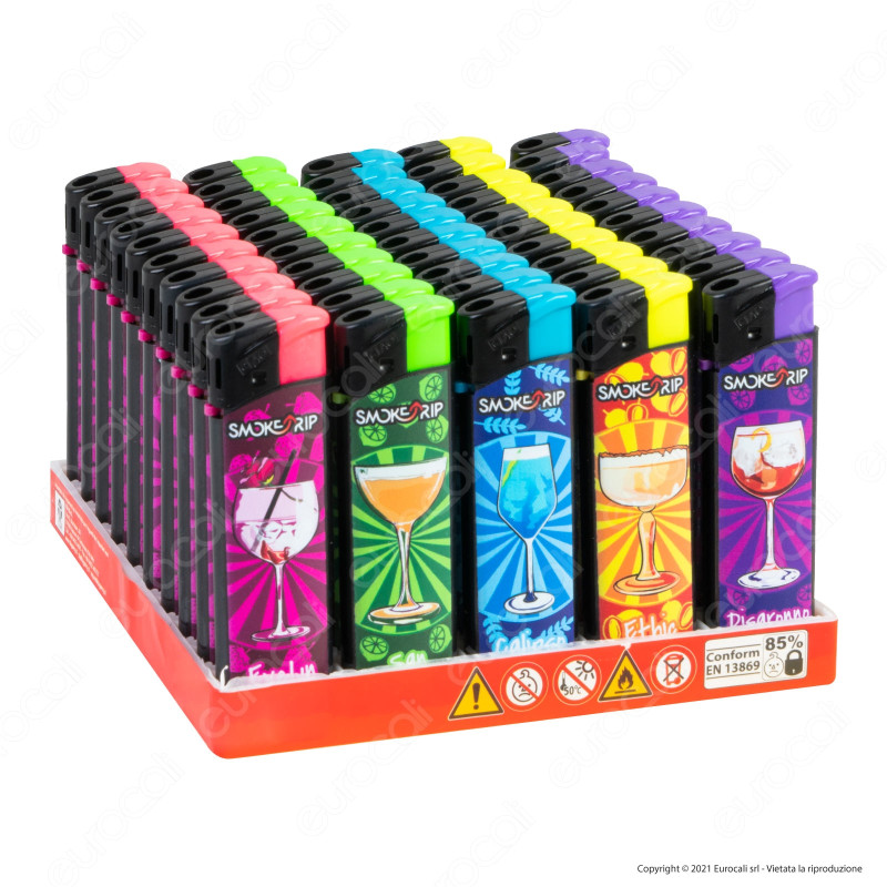 SmokeTrip Accendini Elettronici Ricaricabili Fantasia Lady Cocktails