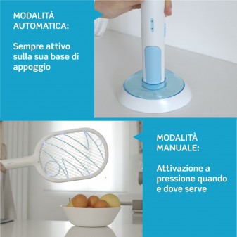 Intergross Flash Away Racchetta Killer per Zanzare e Insetti con
