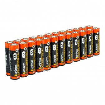 Uniross Pile Alcaline Industrial AA / LR6 / Stilo / 1,5V - Box da 24