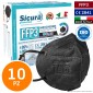 Sicura Protection 10 Mascherine Protettive Colore Nero Elastici Neri Filtranti Monouso Classe Protezione FFP3 in TNT