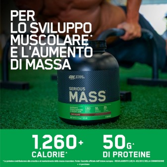 Optimum Nutrition Proteine Calorie e Creatina Serious Mass Cioccolato